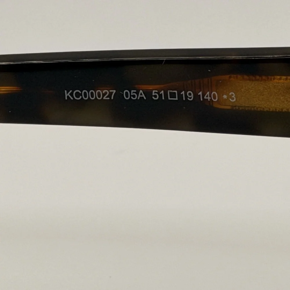 New Kenneth Cole New York KC00027 058A 51 19 140 3 Tortoise Sunglasses - Picture 4 of 8